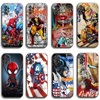 marvel avengers phone cases for samsung galaxy a31 a32 a51 a71 a52 a72 4g 5g a11 a21s a20 a22 4g soft tpu funda coque