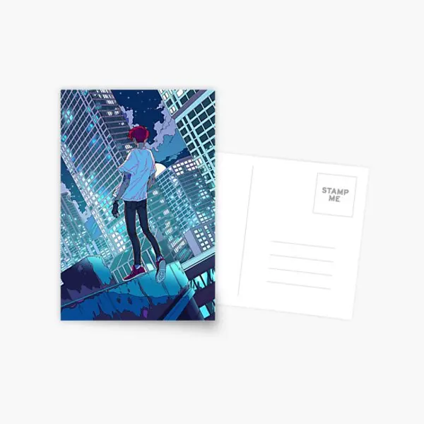 

The Fear Of Falling Postcard Aesthetic Album Cartoon Picture Indoor Gift Memory Print Fashion Simple Decor Modern Life Boys