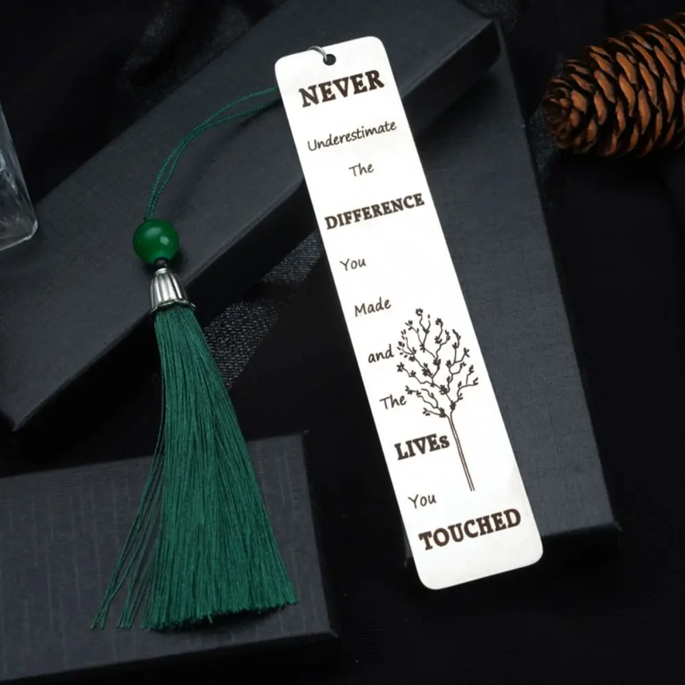 

Marker Message Cards School Supplies Lettering Reading Bookmark Book Page Marker Book Paginator Leaf Tassel Pendants Bookmark