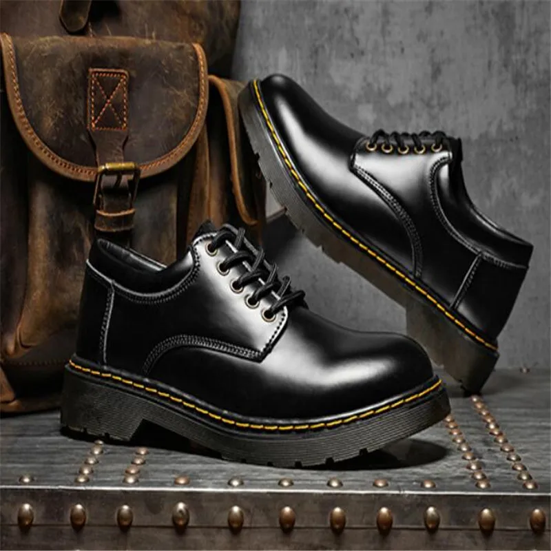 New Mens Luxury Casual Genuine Leather High-quality Leisure Comfortable Inside PVC Outsole Trend Tooling Shoes Plus Size 38-48