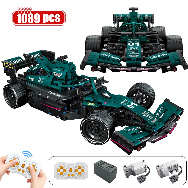 

1089pcs City APP Remote Control Programming Racing Building Blocks RC Technical Super Competition Vehicle Bricks Toys for Kids