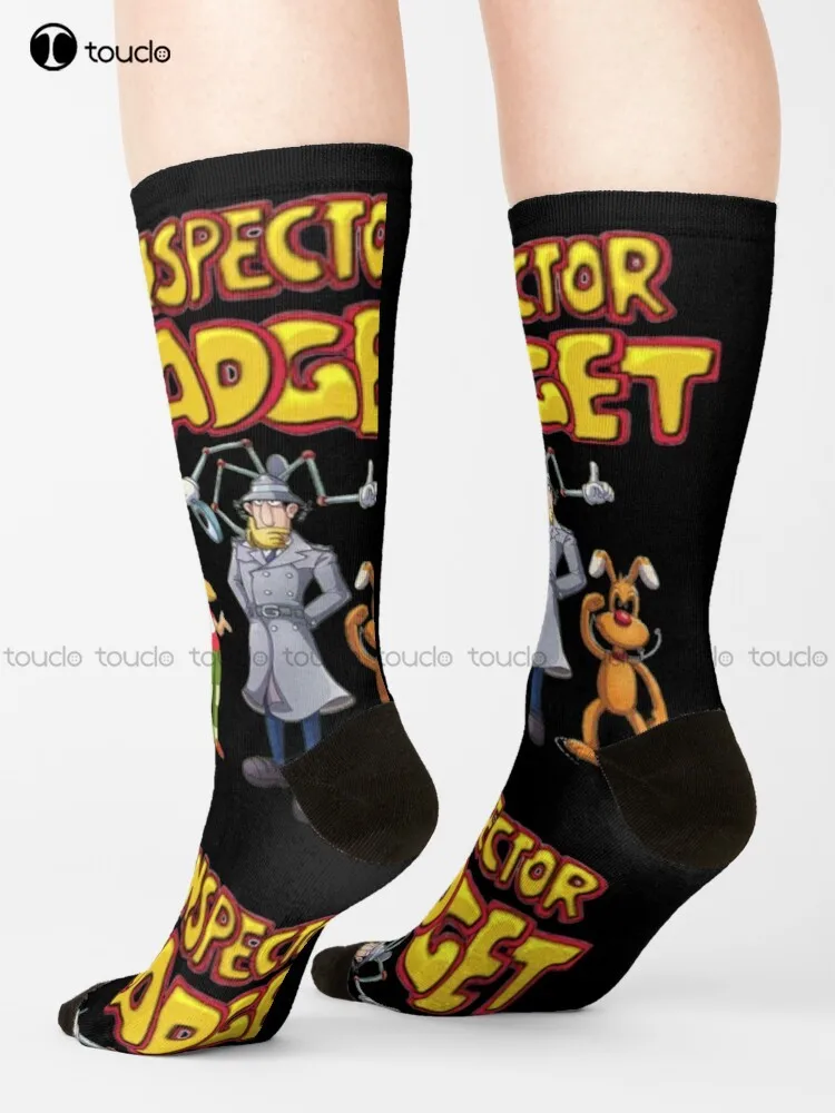 

Inspector Gadget Cartoon Socks Girls Crew Socks Fashion Creative Leisure Funny Harajuku Art Abstract Oil Painting Socks Gift Art
