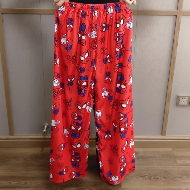 Женские пижамные штаны Hello Kitty с рисунком Sanrio домашняя одежда для сна в парном
