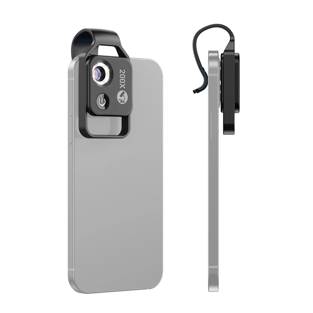 

APEXEL Digital 200X Microscope Lens with CPL Mobile LED Guide Light Lamp Micro Pocket SuperMacro Lens for Smartphone Accessories