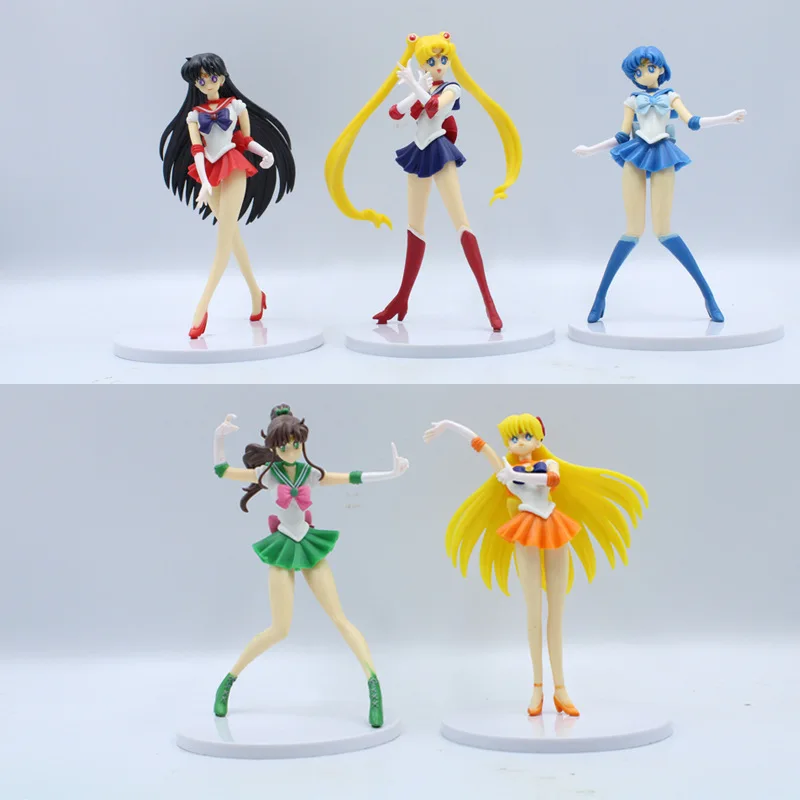 

5pcs/set Magical Girls Figure Hot Anime Cake Decoration PVC Action Figures Model Doll Toys Christmas Birthday Gifts for Friends