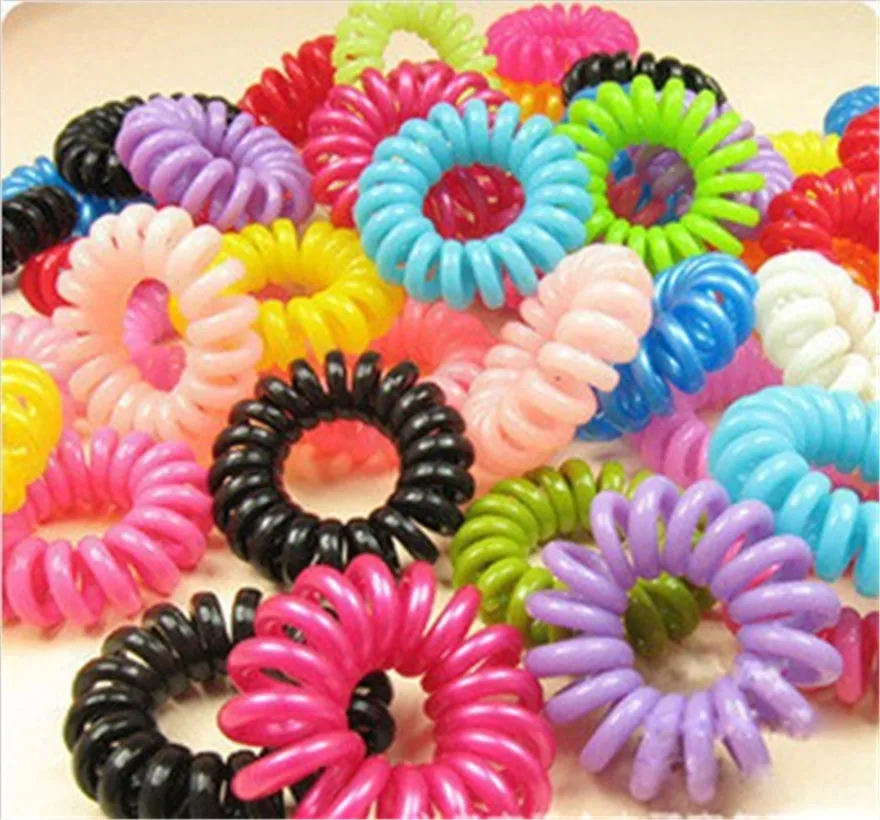 

Fashion Women Phone Rings Hair Circle Band Rope Scrunchy Ornament Accessories Girl Child Elastic Telephone Line Hairband Jewelry