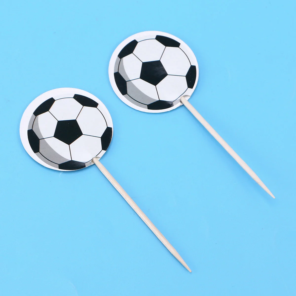 

72pcs Football Picks Cupcake Toppers Party Decoration Supplies for Birthday Cake