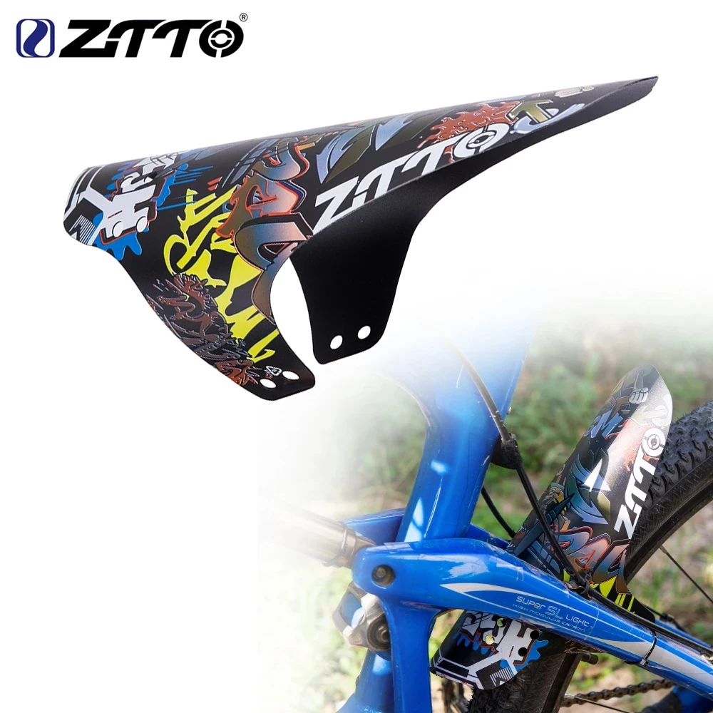 

ZTTO MTB Mudguard Bicycle Fender Lightest Durable Front Back Short Long Mudguards for Mountain Road Bike 1 Piece