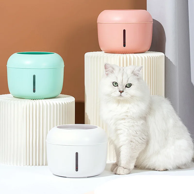 

Pet automatic circulating flow filter cat dog drinking fountain constant temperature small fountain simple water dispenser 2.5L