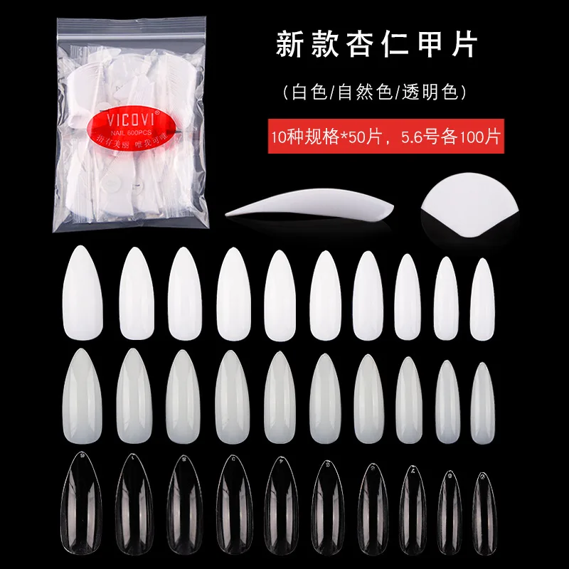 

500-600pcs False Nails Acrylic Press on Nails Coffin Waterdrop Artificial Full/Half Cover Nail Tips for Extension Manicure Tool