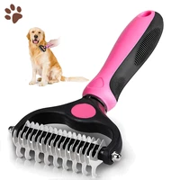 pet grooming dog hair brush comb for dog cat remove knots tangles dematting supplies dog comb cat brush rake puppy grooming tool