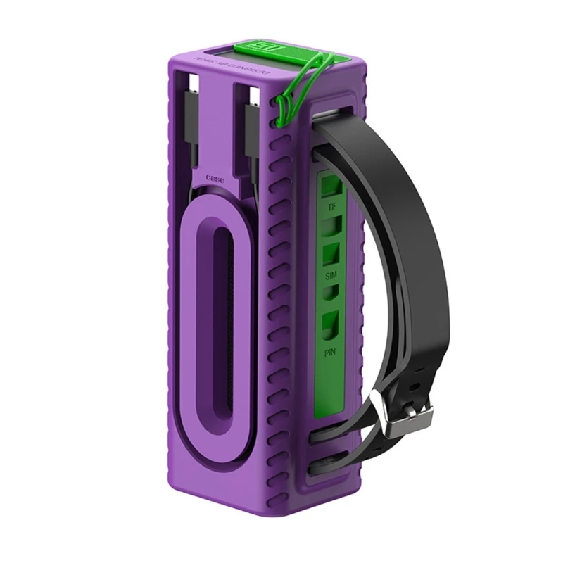 Силиконовый чехол для внешнего аккумулятора многоцветный CUKTECH № 15 ударопрочный