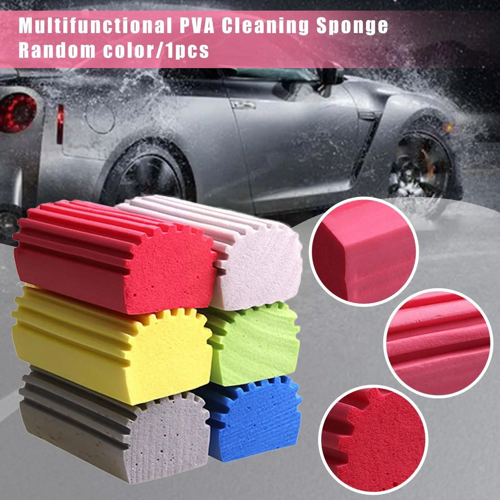

Multifunctional Strong Absorbent Pva Sponge Car Household Cleaning Sponge Cleaning Tool Soft Cleaning Accessories Thickened G6a6