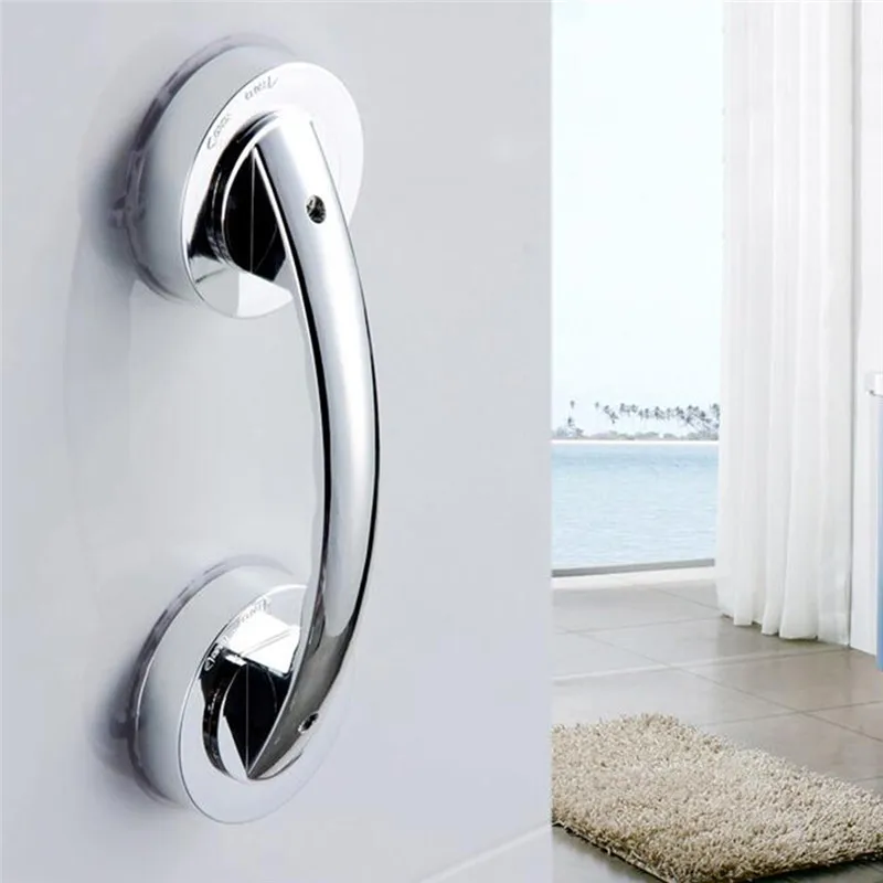 

Bathroom Strong Vacuum Suction Cup Handle Anti-slip Support Helping Grab Bar for elderly Safety Handrail Bath Shower Grab Bar