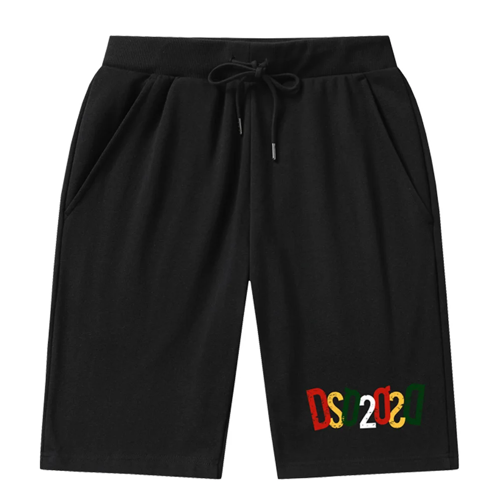 

New DSQ2 Mens Gym Training Shorts Printed ICON Men Beach shorts Sports Casual Clothing Fitness Workout Running Shorts Athletics
