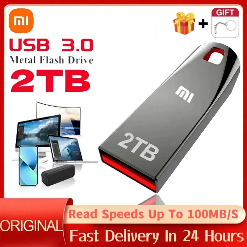 Xiaomi Metal 1TB Pen Drive Usb 3.0 2TB Pendrive 128gb Flash USB Memoria 2tb Stick для PS4 Ps5 Аксессуары Xbox One