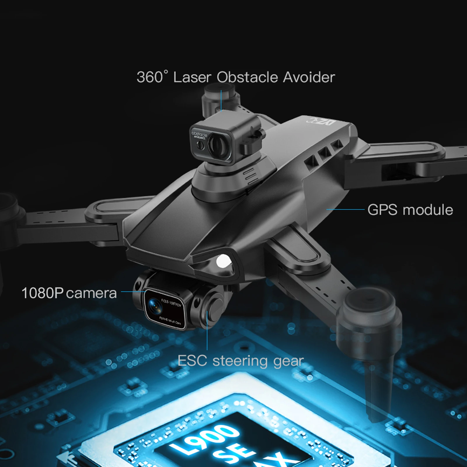 Фото Мини-Дрон L900 SE MAX 4K ESC камера 360 обход препятствий бесщеточный двигатель GPS FPV 5G Модернизированный Профессиональный радиоуправляемый Дрон Ква... №5