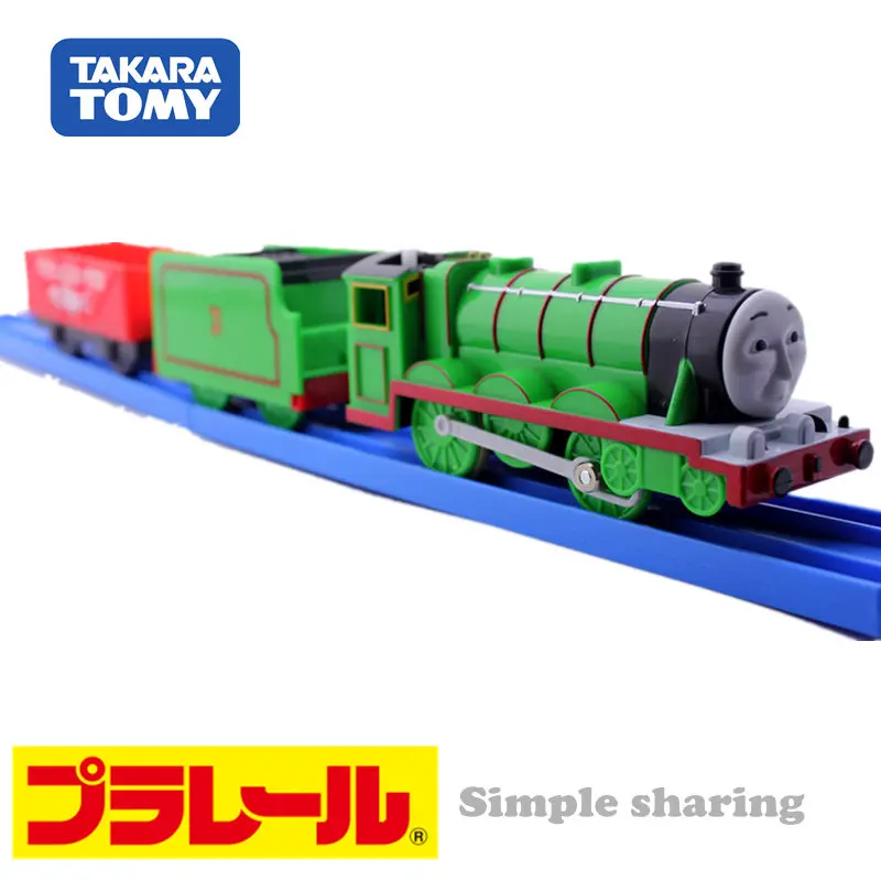 Железнодорожный поезд Takara Tomy из пла модель электрического паровоза с