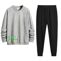 star mens tracksuit 95 cotton o neck mens sweatshirts multi color high quality 2 piece men sets with t shirt and pants