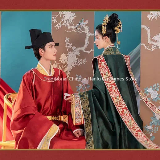 ChongHuiHanTang оригинальные свадебные платья Hanfu для женщин династия Сун красный