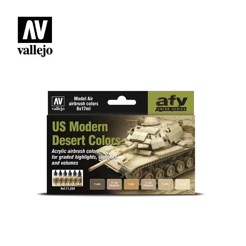 

Vallejo Paint Spain AV US Modern Desert Paint Spray Kit (6*17 мл) 71209