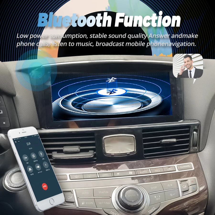 10 25-дюймовый экран для Infiniti Q70 Q70L M25 M35 M37 M56 2013-2019 Android 14 автомобильный радиоприемник