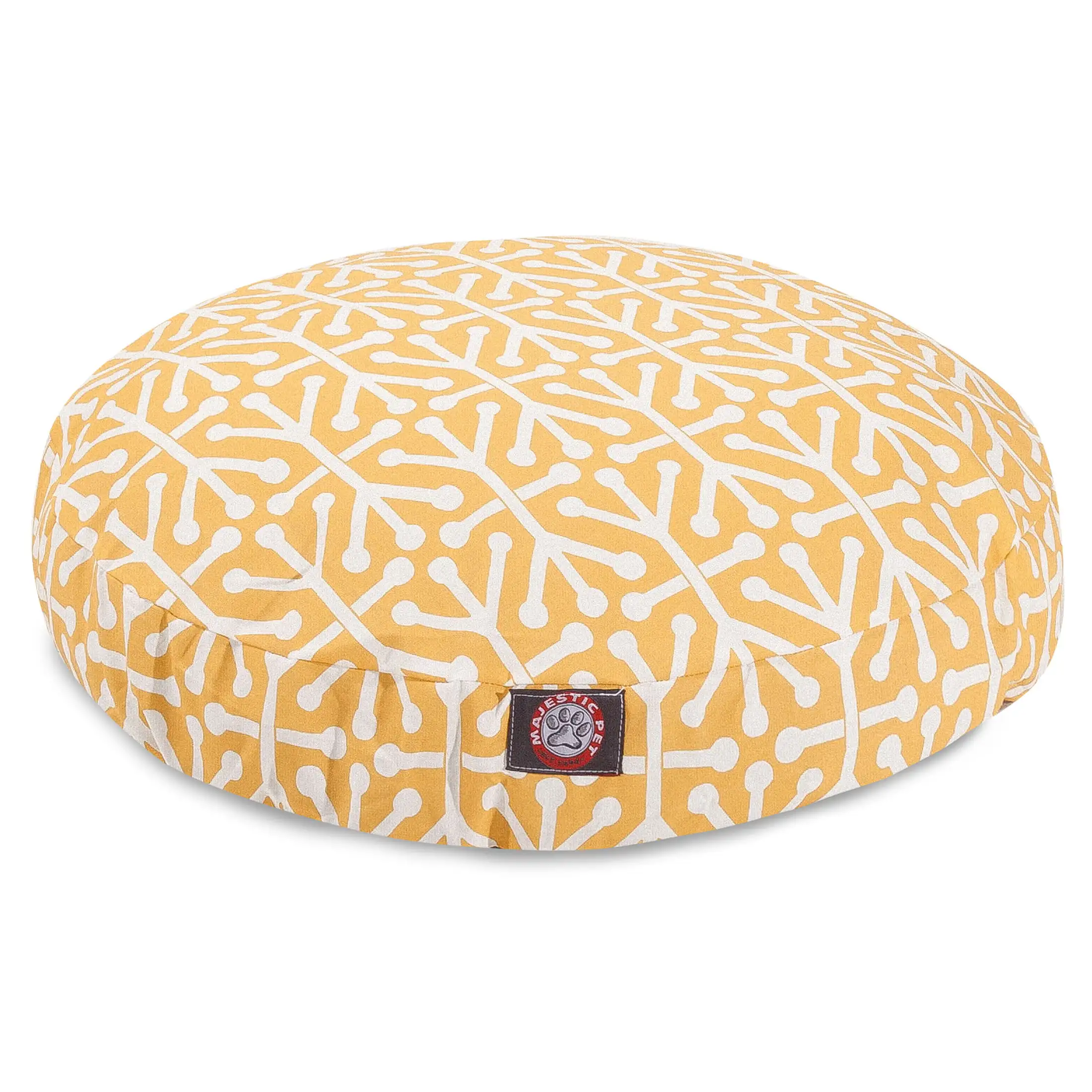 

HMTX | Aruba Round Pet Bed For Dogs, Removable Cover, Citrus, Medium