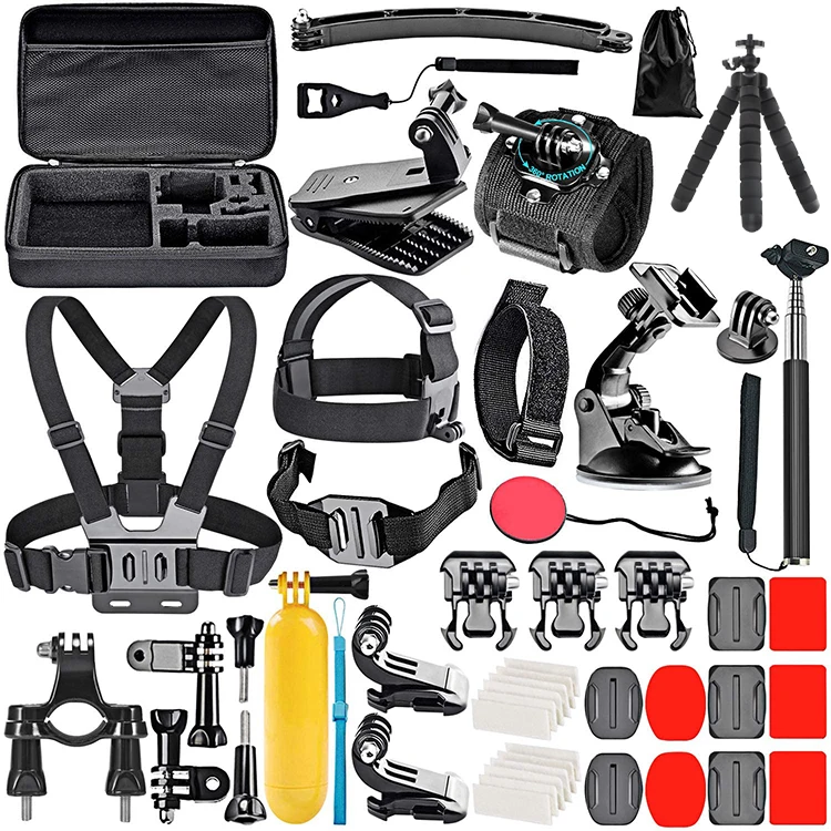 

50 in 1 Action Camera Accessories Kits Sport Camera Accessory with Bracket and Protective Bag Case for gopro 9 8 7 6 5