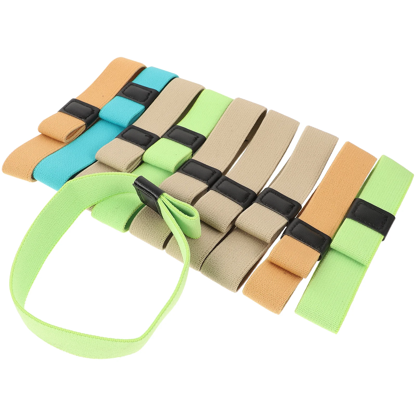 

10 Pcs Bento Box Strap Elastic Fixing Straps Reusable Universal Container Durable Pu Travel Colorful