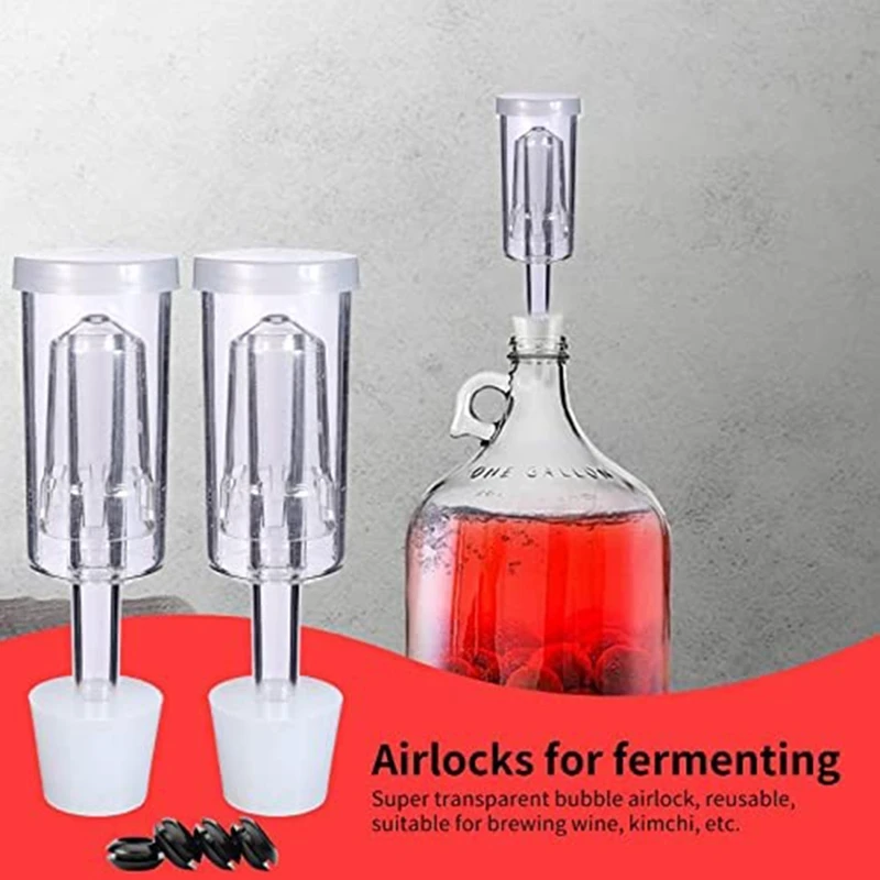 6 воздушных замков для ферментации с 6-пробковыми воздушными замками вина