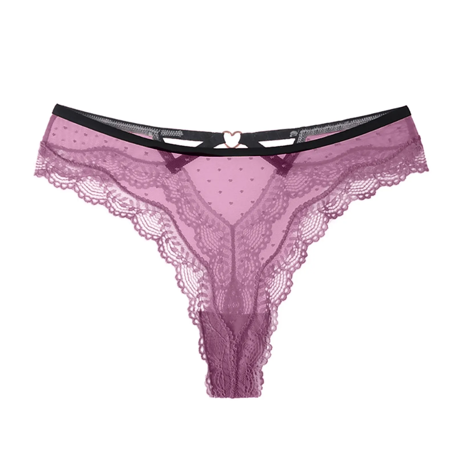 Нижнее белье сексуальные стринги женские кружевные трусики с сердечком трусы