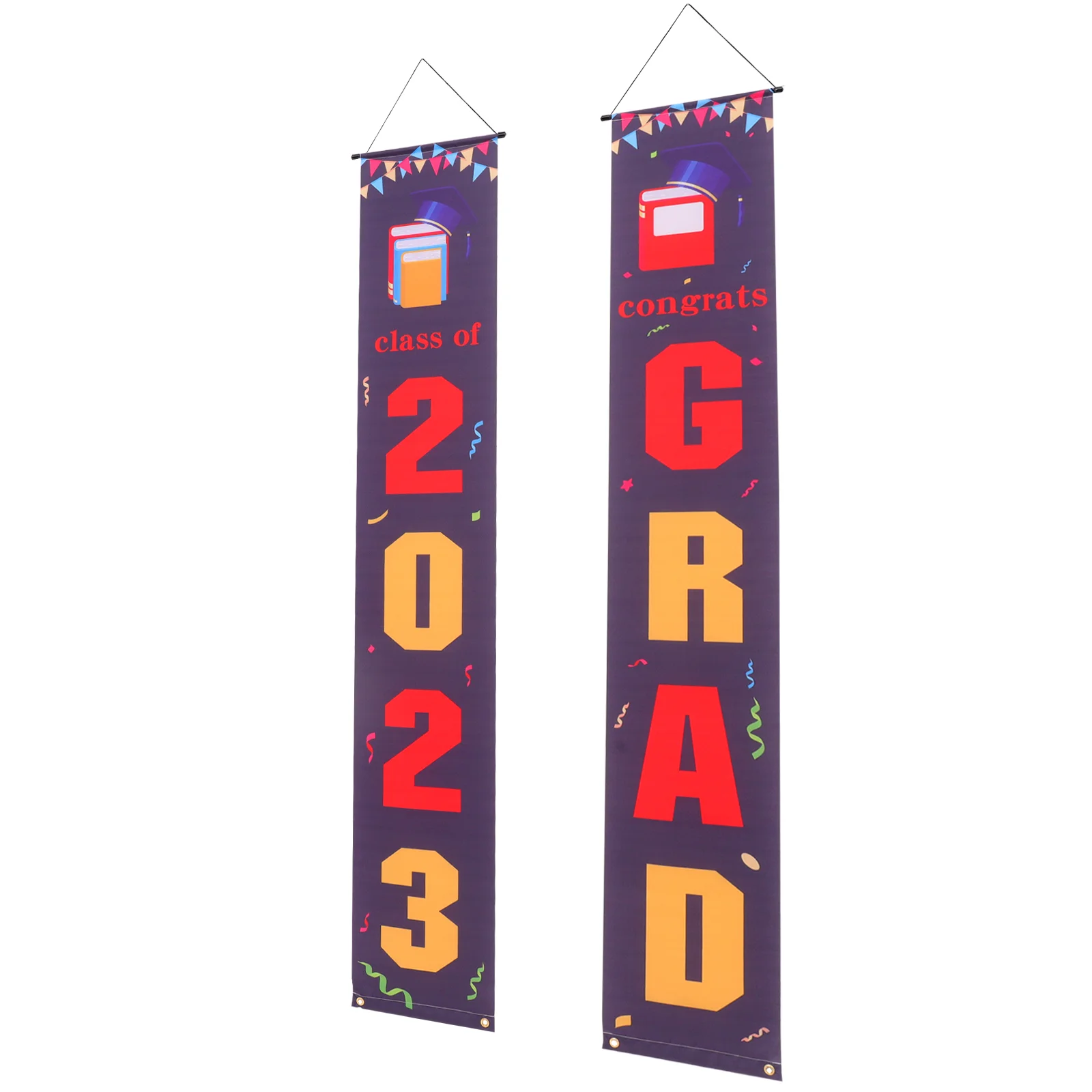 

Graduation Season Couplet Flag Banner Grad Banners Grad Door Banners Decorations Graduation Porch Signs Polyester Door Sign