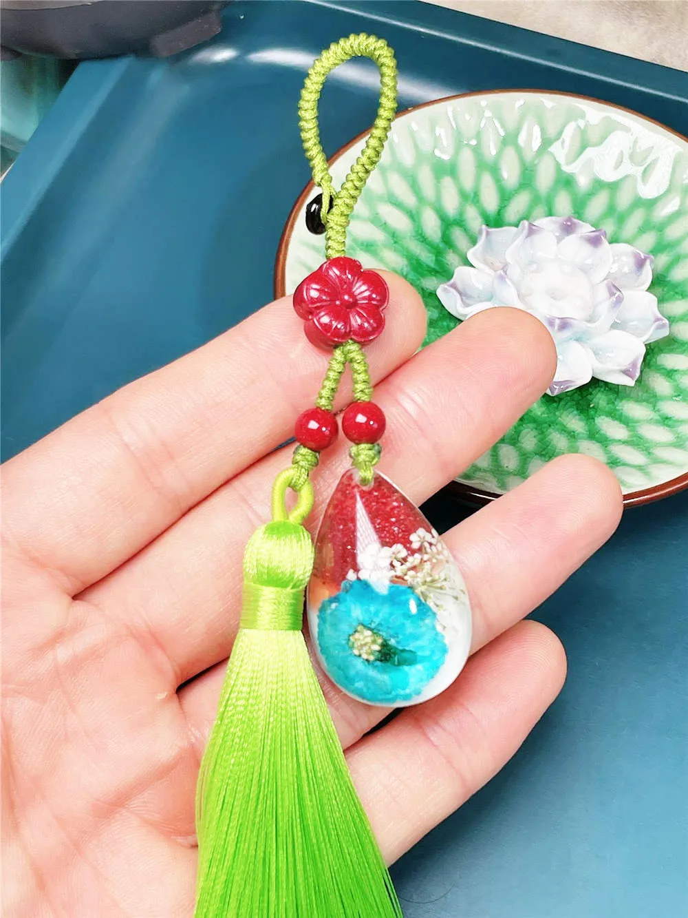 

Natural Cinnabar Specimen Lucky Bag Hanging Cinnabar Key Chain Holds Hand Ring Bag Animation Key