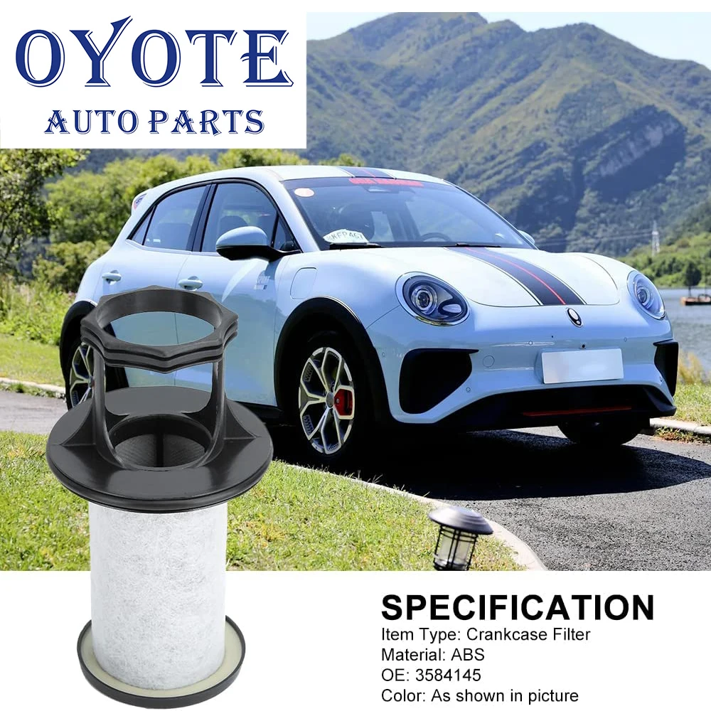 

OYOTE 3584145 Car Crankcase Filter Oil Gas Separator Replacement Accessories For PROVENT200 D4-180 D4-210 D4-225 D4-260 D4-300