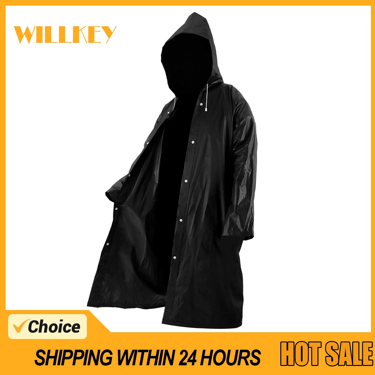 Пончо от дождя с капюшоном для взрослых 2 шт.
