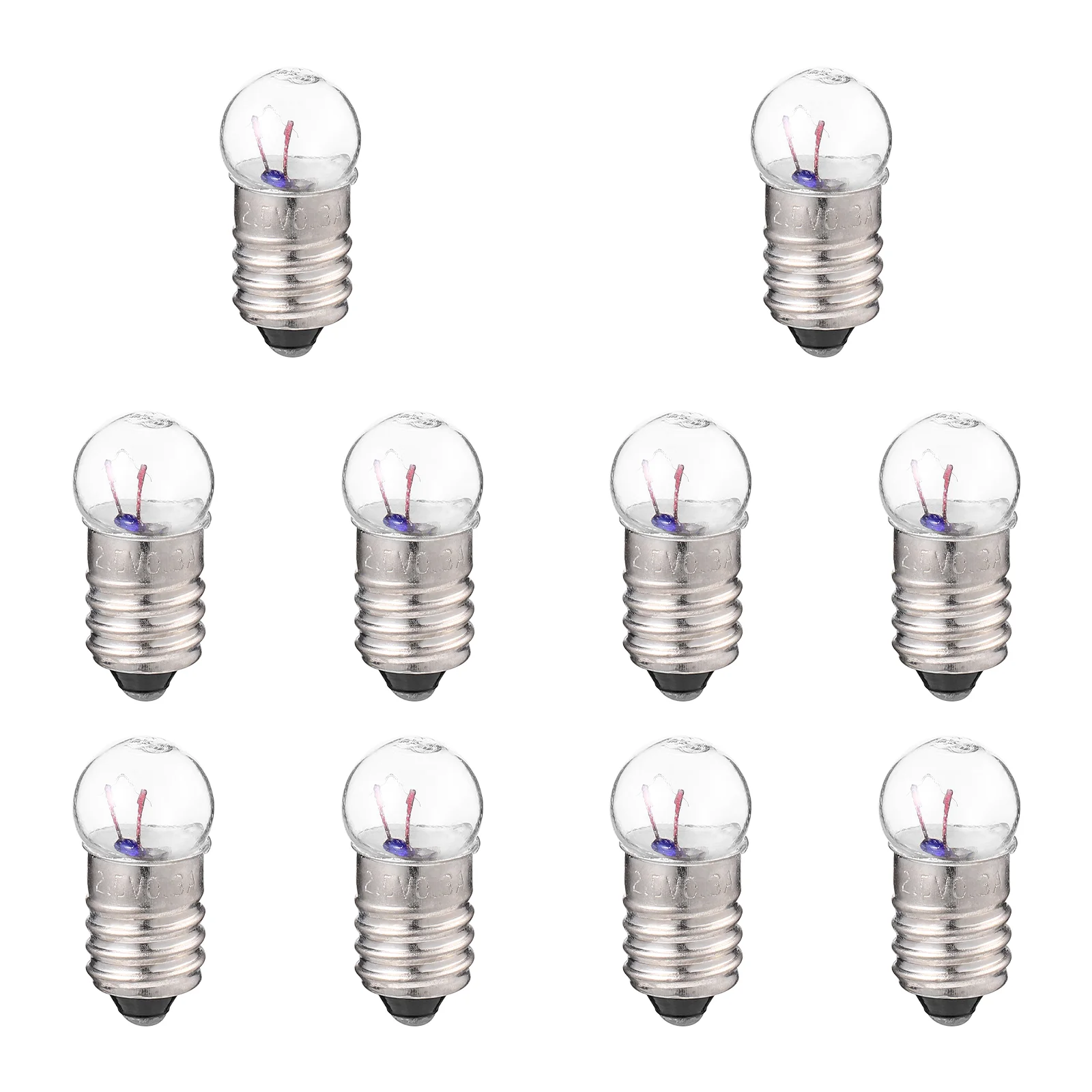 

10 Pcs LED Flashlight Bulb E10 Base LED Bulb Mini LED Light Bulbs Suite E10 LED Bulb Mini Light Bulbs