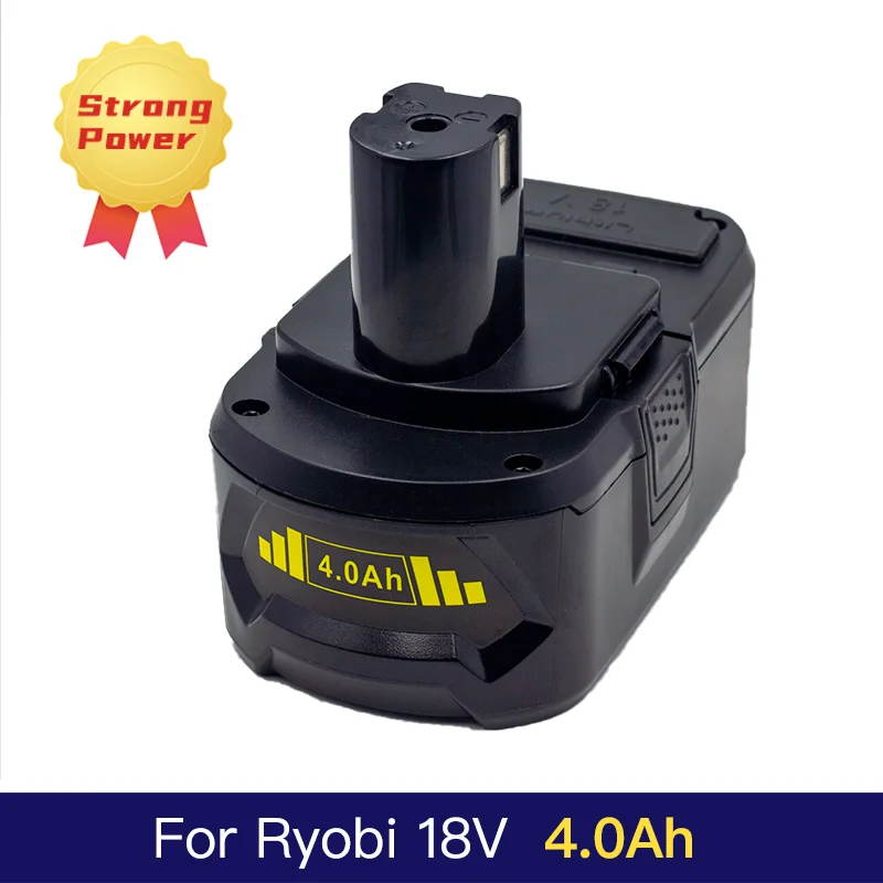 

18V 4000mAh Li-ion Rechargeable Battery For Ryobi ONE+ Cordless Power Tool BPL1820 P108 P109 P106 P105 P104 P103 RB18L50 RB18L40