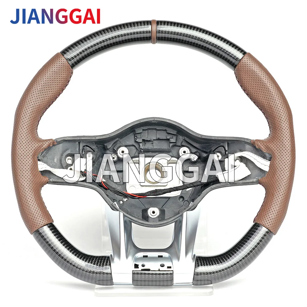 

Carbon Fiber Steering Wheel Perforated Leather Fit For Benz AMG Model Old TO NEW