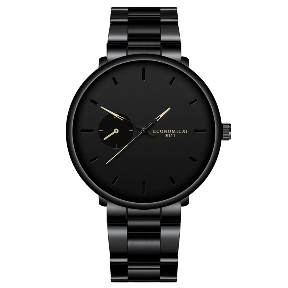 

Trendy New Men Business Fashion Watch Men's Steel Belt Sport Quartz Wrist Watch Часы Мужские Relogio Masculino Reloj Hombre