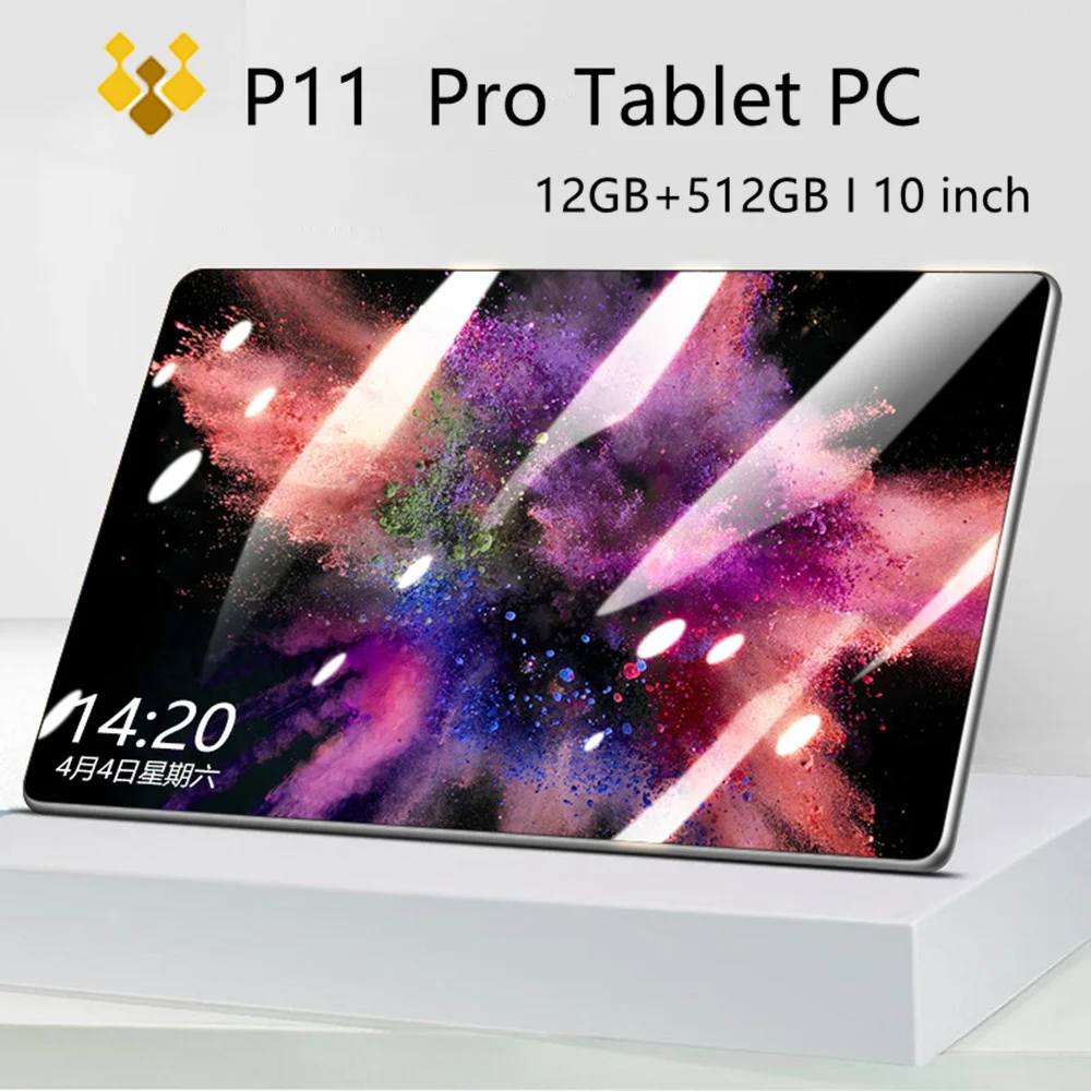 

10-дюймовый планшет android P11 Plus, игровой ноутбук, Android 11,0, электронные планшеты, 12 Гб ОЗУ + 512 Гб ПЗУ, планшет, 10-ядерный планшет