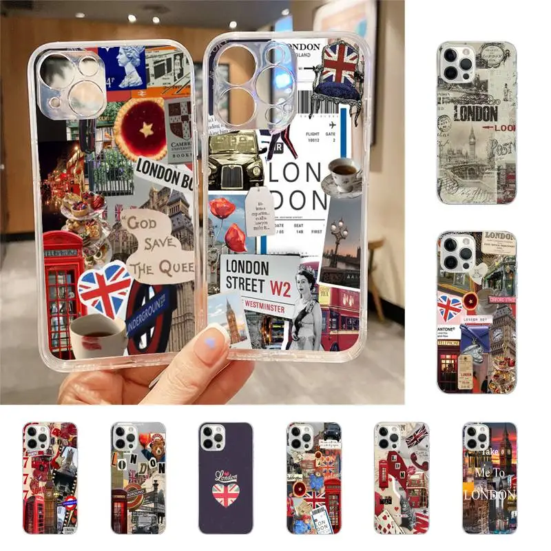 

I Love London Phone Case For Iphone 7 8 Plus X Xr Xs 11 12 13 Se2020 Mini Mobile Iphones 14 Pro Max Case