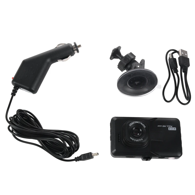 Автомобильный видеорегистратор AU04 Full HD 1080P 3 0 дюйма FH06 G-сенсор