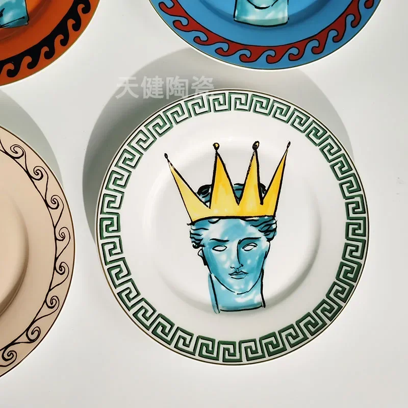 Seegott Reises erie westliche Küche Platte vier Teller) ischen Стиль стейк флак Ретро kreative Abendessen