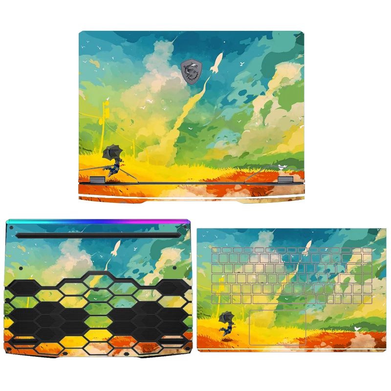 Наклейка для ноутбука MSI GF66 2021 GE66 GP76 GF76 GE76 GL76 окрашенная ПВХ Виниловая наклейка s