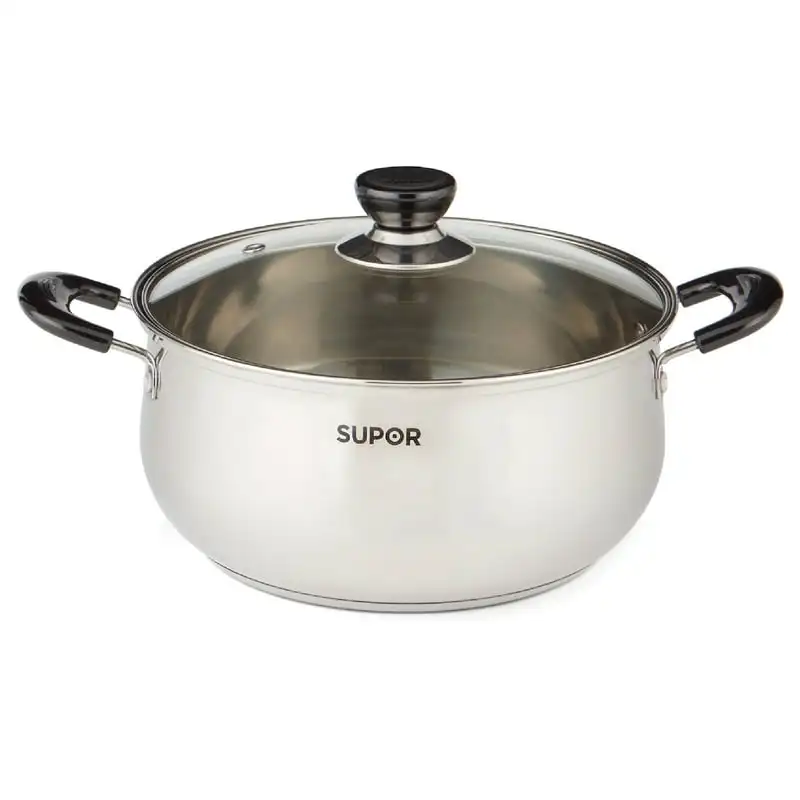 

Steel 4.3 Quart Sauce & Soup Pot with Glass Lid