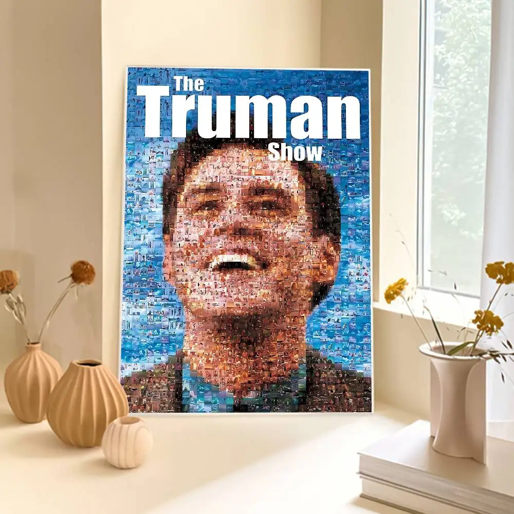 Фото Постеры с классическими фильмами и аниме The Truman Show, декоративные наклейки, настенные картины, декор из белой крафт-бумаги №5