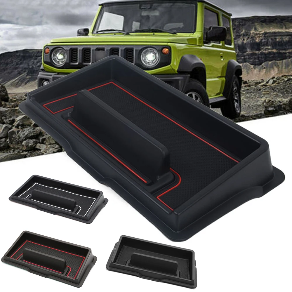 Car Interior Dashboard Storage Box For Suzuki Jimny Tray Phone Holder Stander Organizer Non-Slip Car Styling Accessories