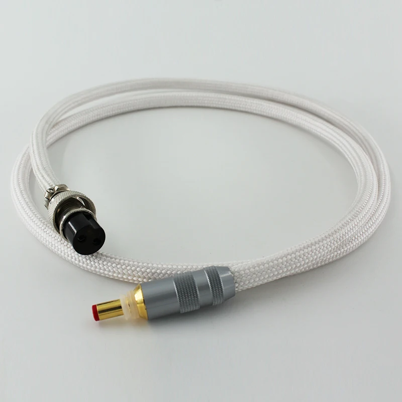 1.2M HIFI 4N 9999 Sterling silver-Oyaid DC Power supply cable GX16-2 to 5.5*2.1/2.5mm |