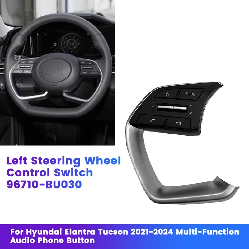 Steering Wheel Control Switch For Hyundai Elantra Tucson 2021-2024 Multi-Function Button