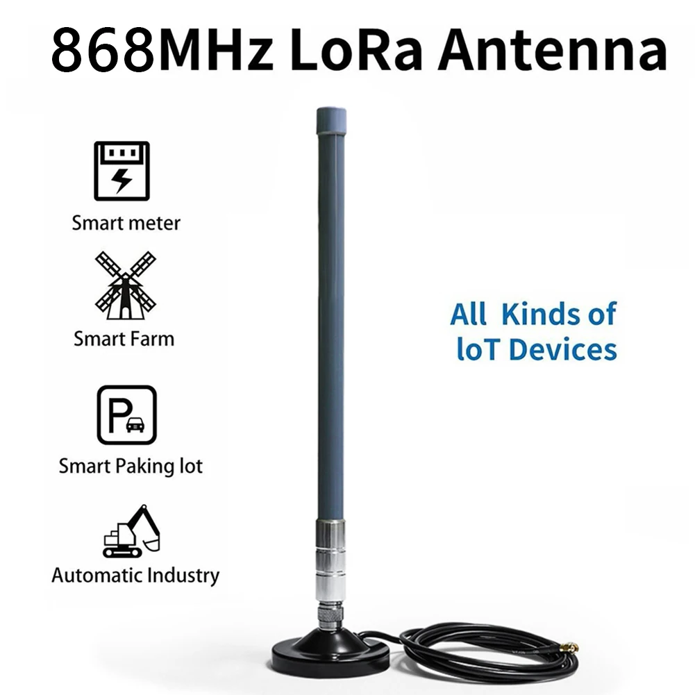 

3/4/5dBi 858-878MHz for Helium Hotspot Miner Antenna+Magnetic Base for LoRa Mining Machine Antenna Long Range Outdoor Network